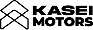 Logotipo de Kasei Motors diseñado para resaltar productos como motocicletas deportivas y pisteras en el mercado peruano, ideal para categorías como motos Yamaha, FZ y mantenimiento especializado