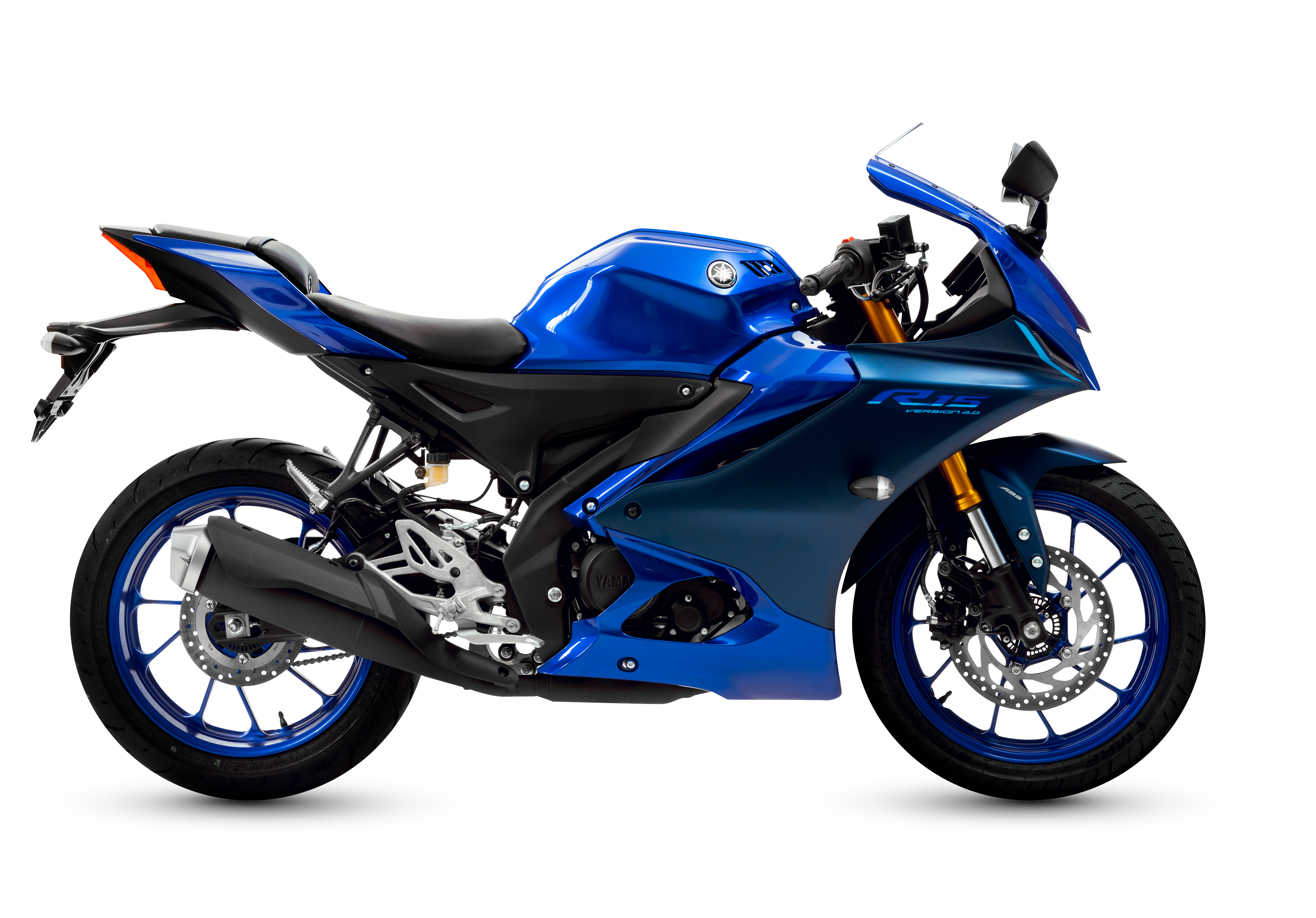 Moto deportiva Yamaha YZF-R15 ABS en color azul, destacada por su diseño aerodinámico y sistema de frenos ABS, equipada con suspensión delantera invertida y motor eficiente, disponible en Kasei Motors, Lince, Lima Moto deportiva Yamaha YZF-R15 ABS en color azul, destacada por su diseño aerodinámico y sistema de frenos ABS, equipada con suspensión delantera invertida y motor eficiente, disponible en Kasei Motors, Lince, Lima