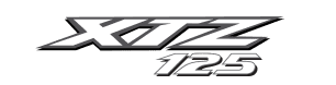 Logotipo de la Yamaha XTZ 125 una moto versátil ideal para terrenos urbanos y off-road disponible en Kasei Motors Lima